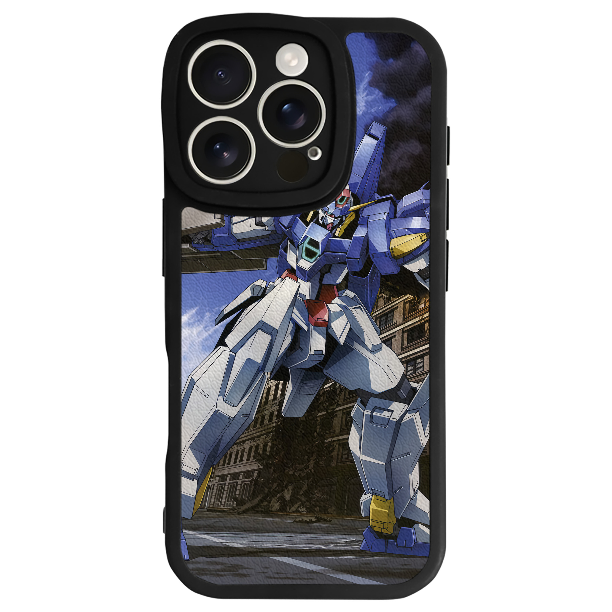 （画像用） 機動戦士ガンダム Mobile Suit Gundam 【iPhone 16シリーズ対応】シリコンスマホケース（レザー調） 材質：シリコン